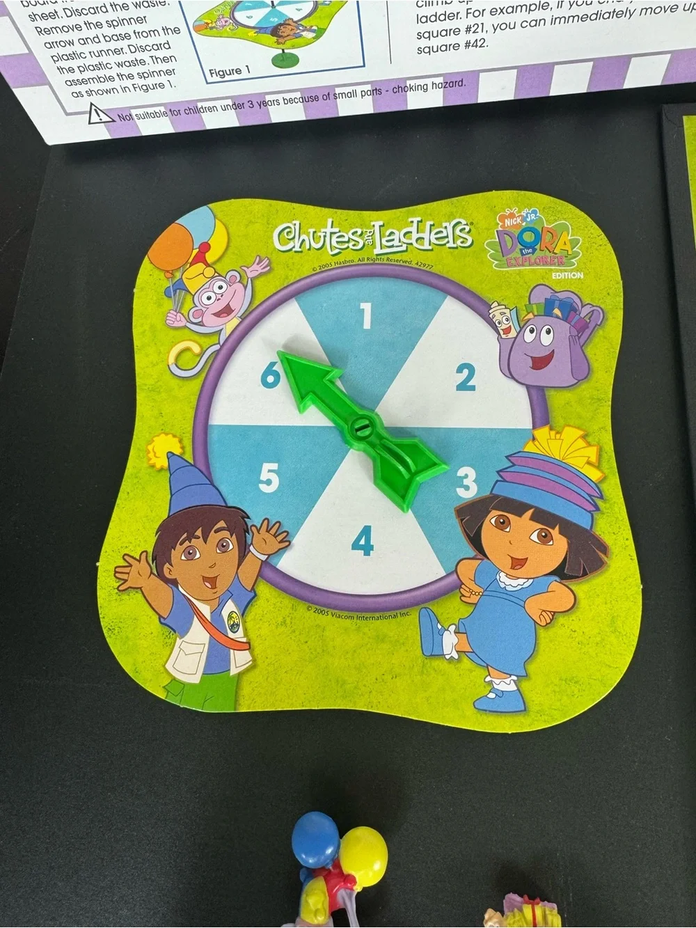Vintage 2005 Hasbro Chutes and Ladders Dora the Explorer Edition COMPLETE